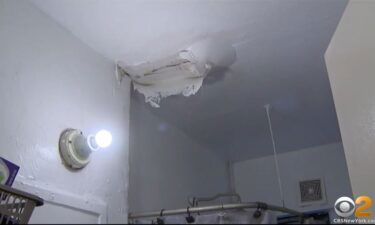 Another tenant showed CBS2's Kevin Rincon her bathroom ceiling
