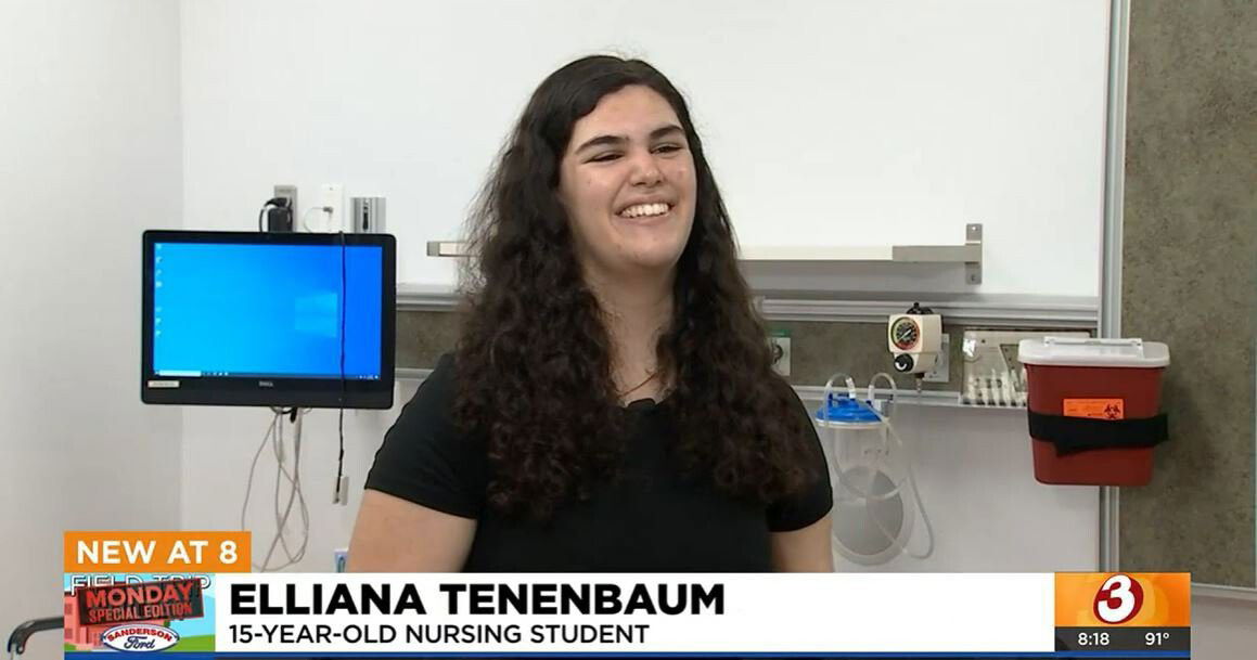 <i>KPHO/KTVK</i><br/>ASU student Elliana Tenenbaum is set to become the university's youngest nursing graduate yet.