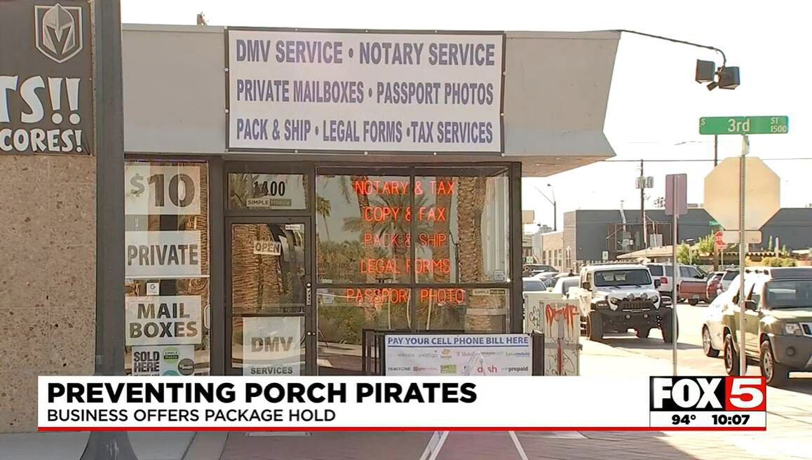 <i>KVVU</i><br/>One business owner in downtown Las Vegas offers a way for residents to protect packages from porch pirates.