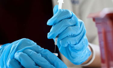 A pharmacist prepares a dose of the Jynneos monkeypox vaccine on August 3 in West Hollywood