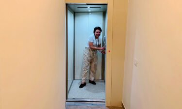 The couple had an indoor elevator fitted inside their 100-square meter palazzo.
