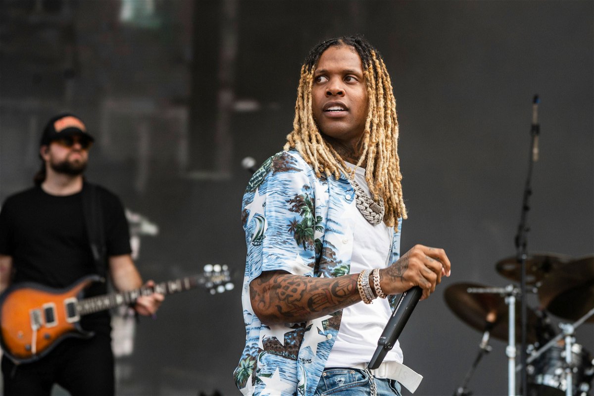 <i>Amy Harris/Invision/AP</i><br/>Lil Durk performs on day three of the Lollapalooza Music Festival on Saturday