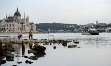 The Danube has dropped in Budapest.