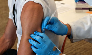 There is still no evidence that protection is reaching those most at risk for monkeypox. A patient receives a vaccination at a pop-up site in West Hollywood