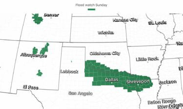 Flood watches in effect Sunday.