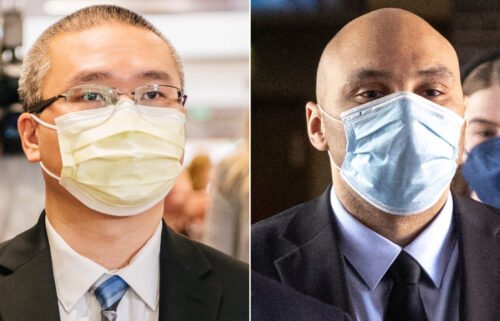 Former Minneapolis police officers Tou Thao (left) and J. Alexander Kueng are seen here in a split image.