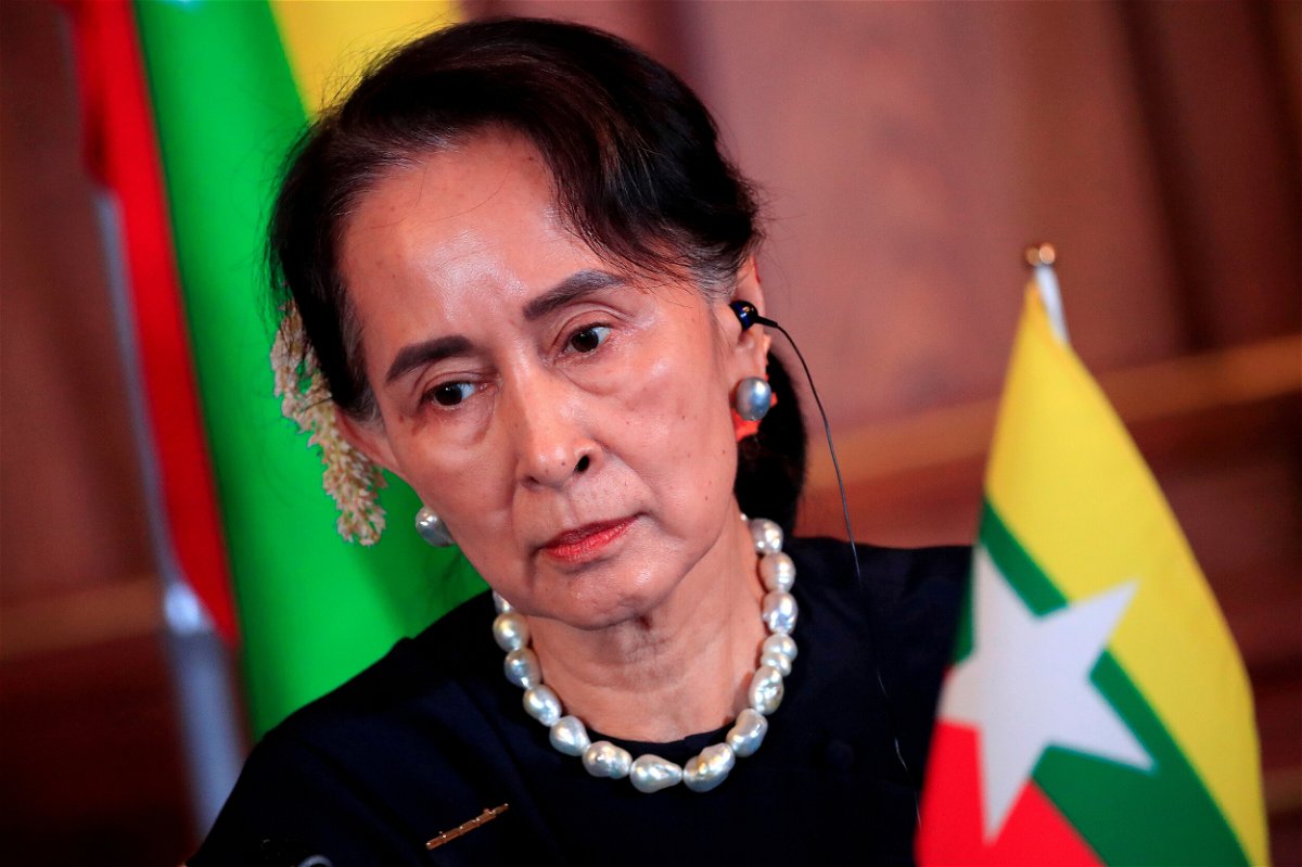 <i>Franck Robichon/Pool/Reuters/FILE</i><br/>A court in Myanmar has sentenced ousted leader Aung San Suu Kyi