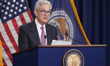 Federal Reserve Chairman Jerome Powell speaks during a news conference at the Federal Reserve Board building in Washington