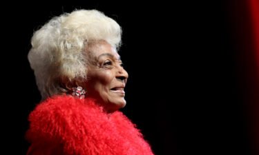 Shown is a photocall with actor Nichelle Nichols on October 1