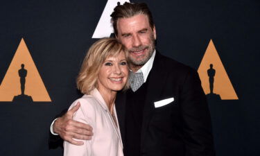 Olivia Newton-John and John Travolta attend the "Grease" 40th anniversary screening in August 2018 in Beverly Hills