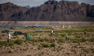 Human remains were found at Lake Mead's Swim Beach for the third time amid dramatically dropping water levels.