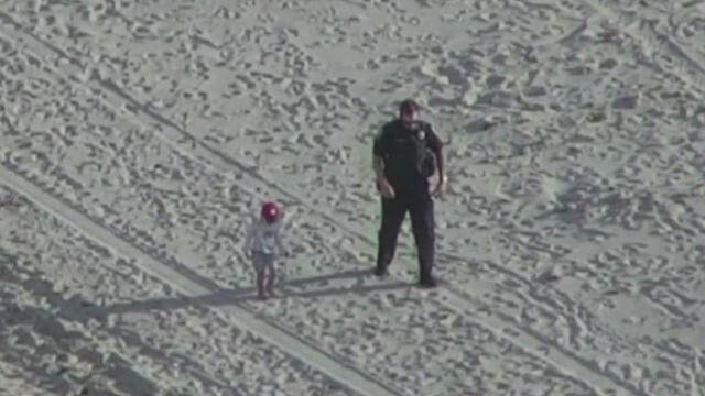 <i>Duxbury Police/WBZ</i><br/>Duxbury Police were able to track down a missing child within one minute thanks to a drone.