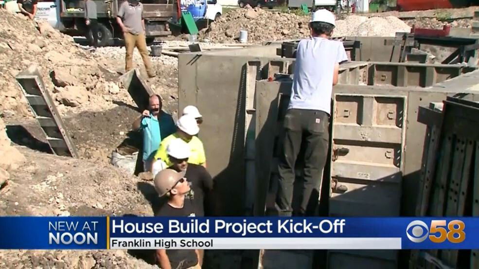 <i>WDJT</i><br/>Franklin High School students who are taking Construction 2 this semester will be building a house from the ground up.