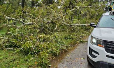 Hurricane Ian causes down wires and trees in Pasco County.