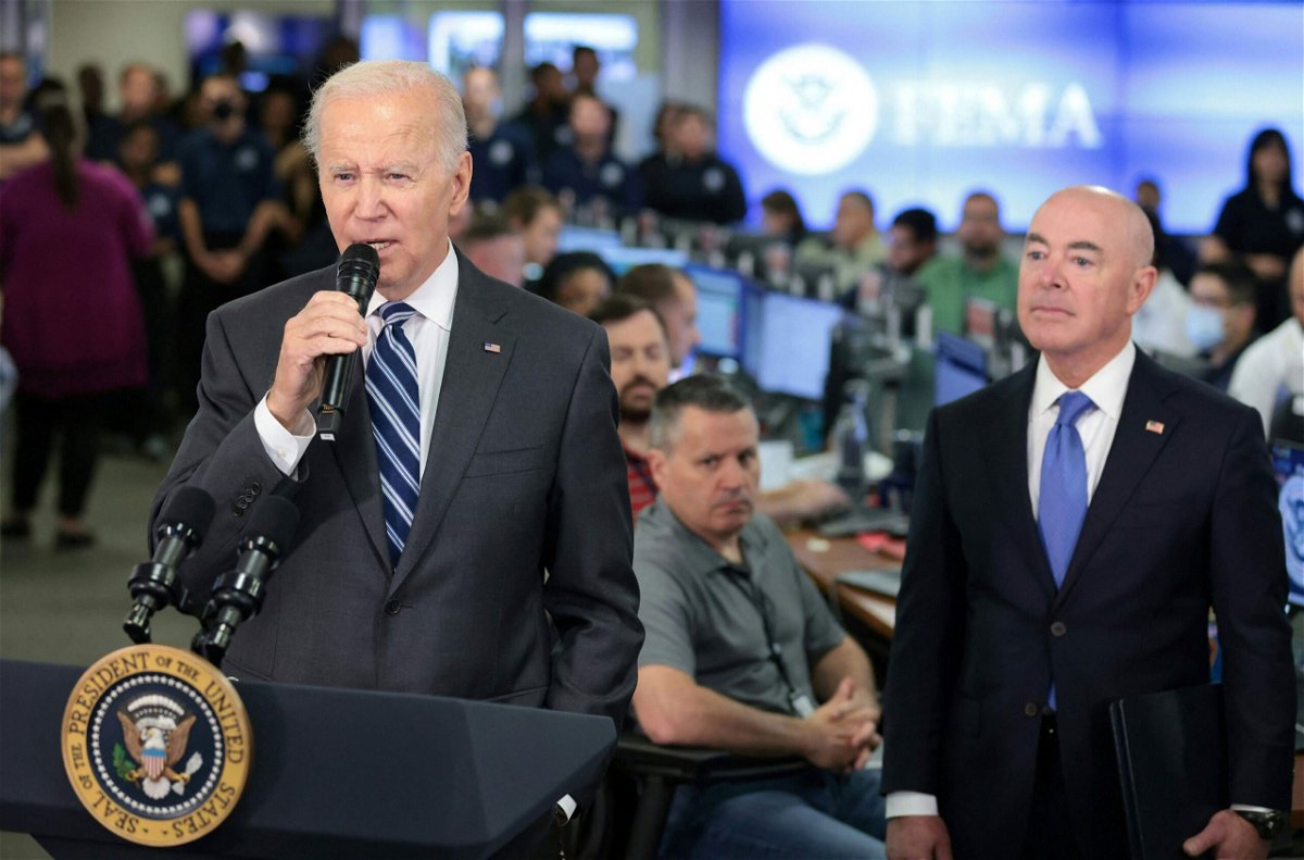 <i>Oliver Contreras/AFP via Getty Images</i><br/>President Joe Biden said on September 29 that it's time for the country to pull together to help those affected by Hurricane Ian.