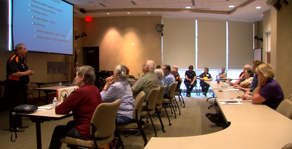 Columbia Neighborhood Watch held its first public meeting since before the pandemic Monday night.
