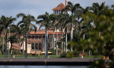 Former President Donald Trump's Mar-a-Lago resort is seen on February 10