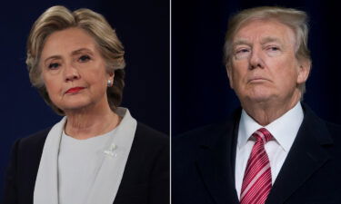 A federal judge has dismissed former President Donald Trump's lawsuit against Hillary Clinton (left)