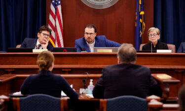 Members of the Michigan Board of State Canvassers listen to attorneys during a hearing on Wednesday