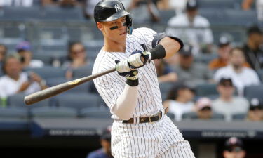 The Major League Baseball Players Association is joining the AFL-CIO. Aaron Judge of the New York Yankees is pictured here at Yankee Stadium on September 5.