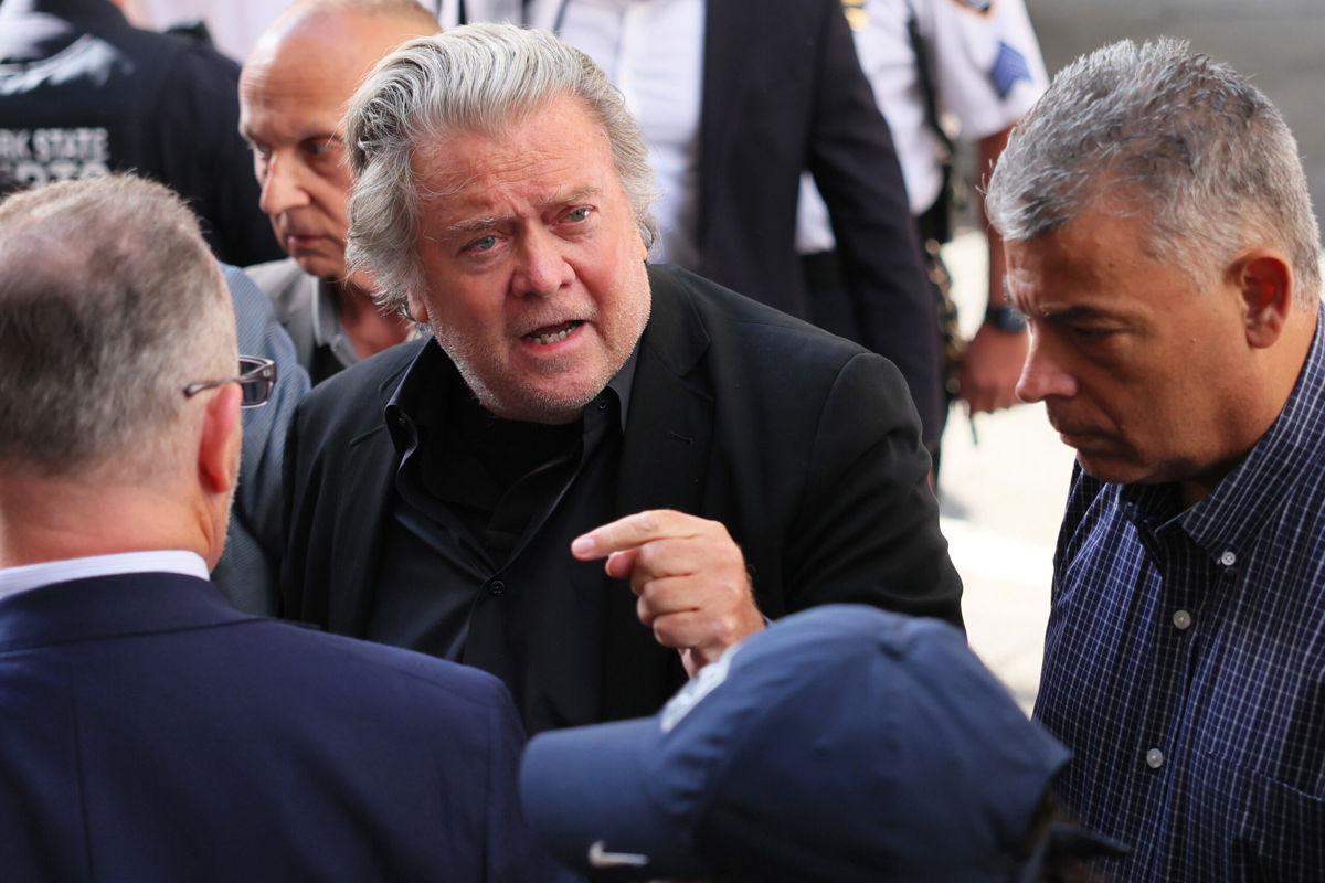 <i>Michael M. Santiago/Getty Images</i><br/>Former Donald Trump aide Steve Bannon