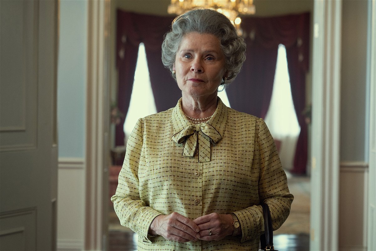 <i>Alex Bailey/Netflix</i><br/>Imelda Staunton stars as Queen Elizabeth II in season 5 of 