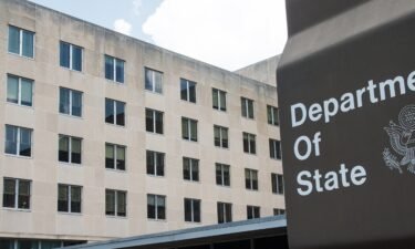 A US citizen was killed in an Iranian rocket attack in Iraqi Kurdistan Wednesday. Pictured is the U.S. Department of State building on July 31