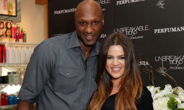 Lamar Odom (left) is pictured here with Khloe Kardashian in 2012.