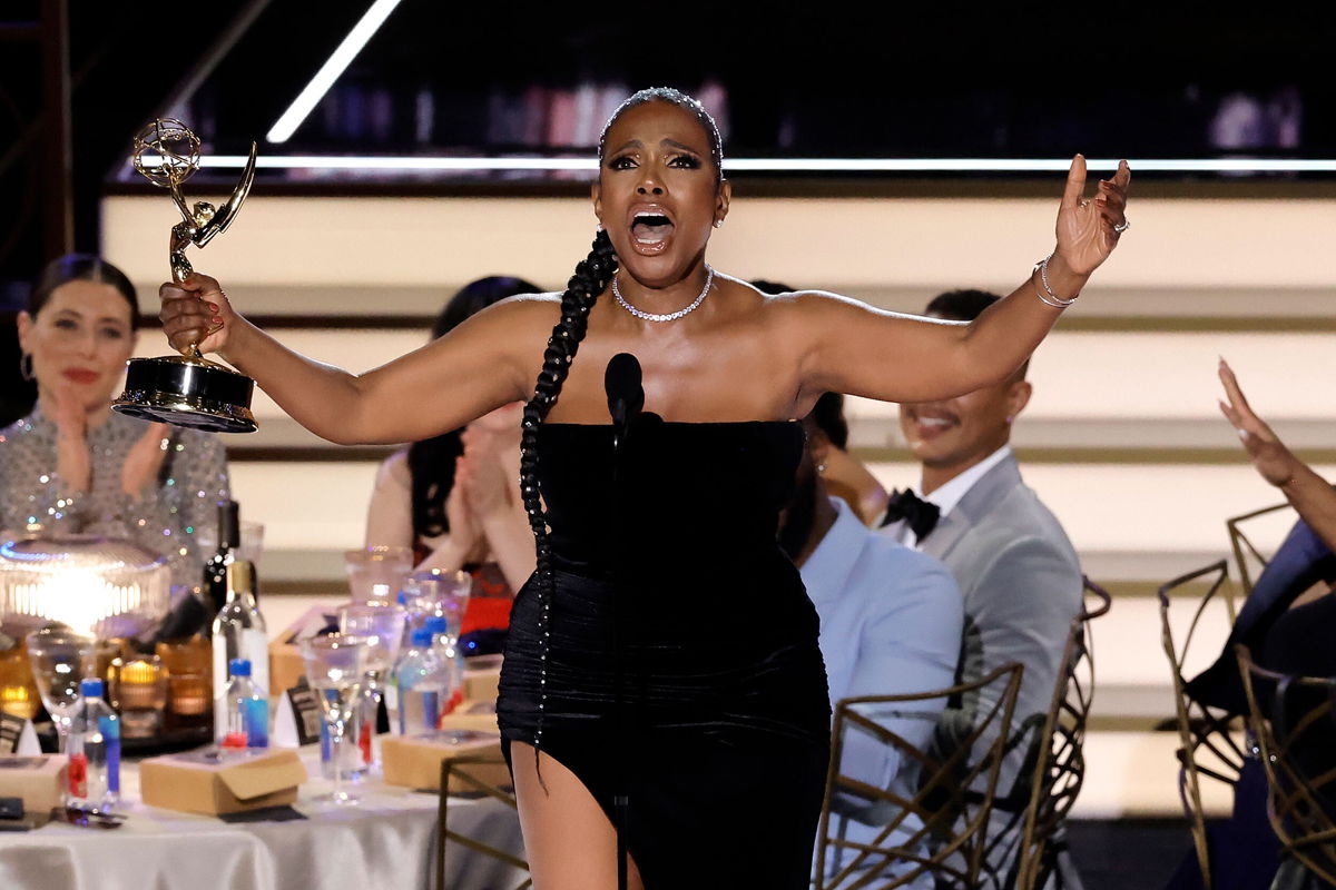 <i>Kevin Winter/Getty Images</i><br/>Sheryl Lee Ralph accepts an Emmy for 