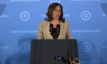 Vice President Kamala Harris speaks at the Democratic National Committee summer meeting in National Harbor