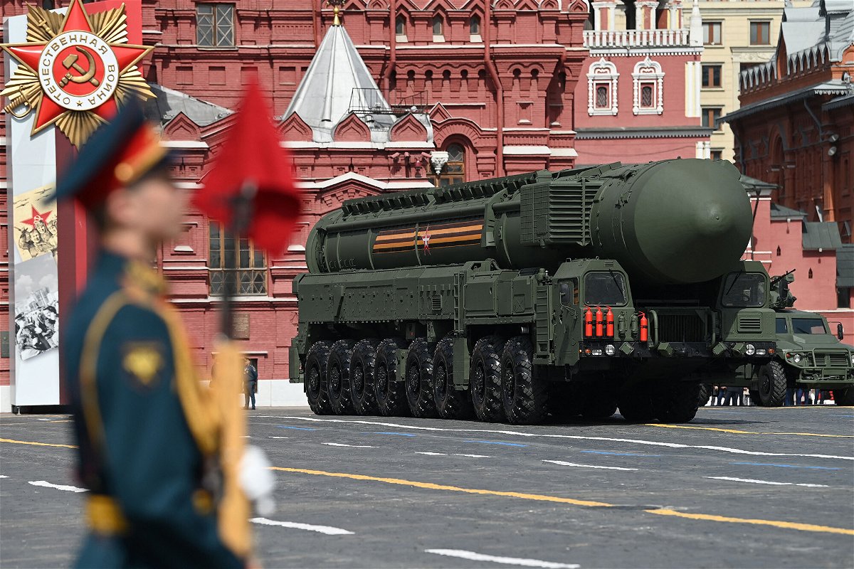 <i>Kirill Kudryavtsev/AFP/Getty Images</i><br/>The US has privately communicated to Russia for the past several months that there will be consequences if Moscow chooses to use a nuclear weapon in the Ukraine war. A Russian Yars intercontinental ballistic missile launcher is seen in Moscow on May 7.