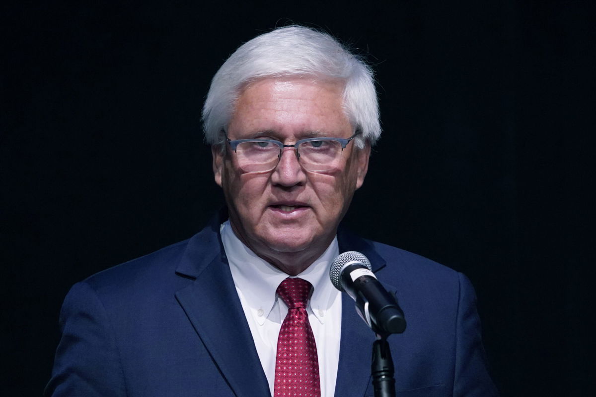 <i>Mary Schwalm/AP</i><br/>New Hampshire Republican U.S. Senate candidate Chuck Morse speaks during a debate