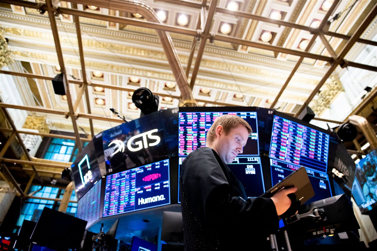 <i>Julia Nikhinson/AP</i><br/>Traders work on the floor of the New York Stock Exchange on September 13. The stock market fell the most since June 2020