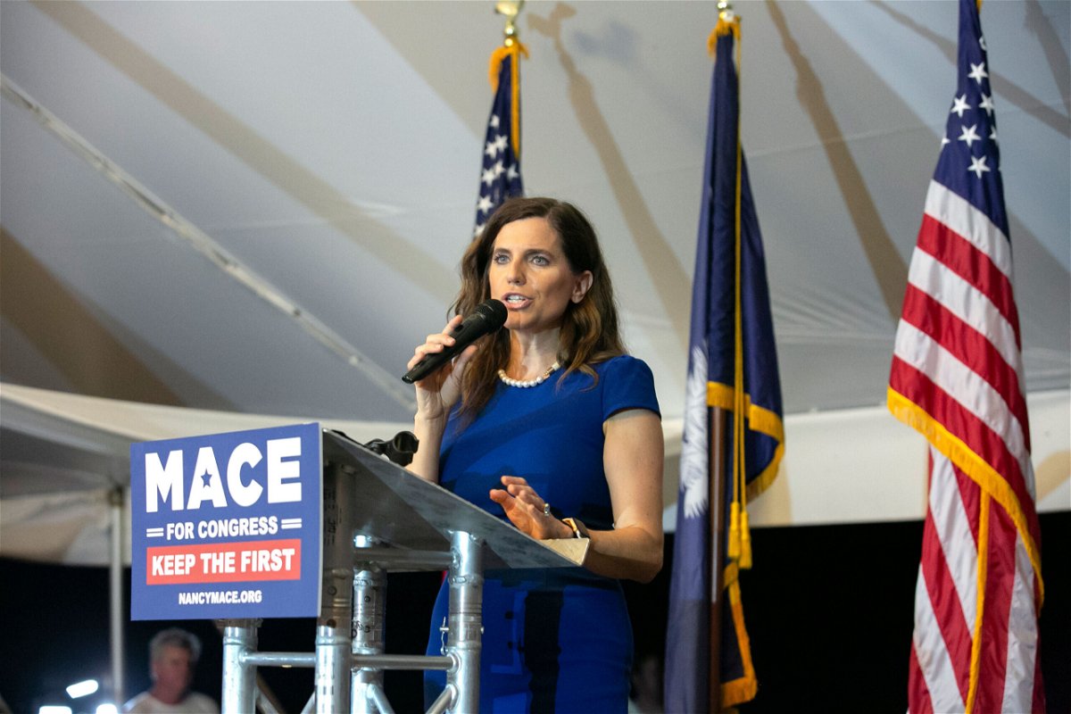 <i>Allison Joyce/Getty Images</i><br/>GOP Rep. Nancy Mace of South Carolina said Sunday she believes there is 