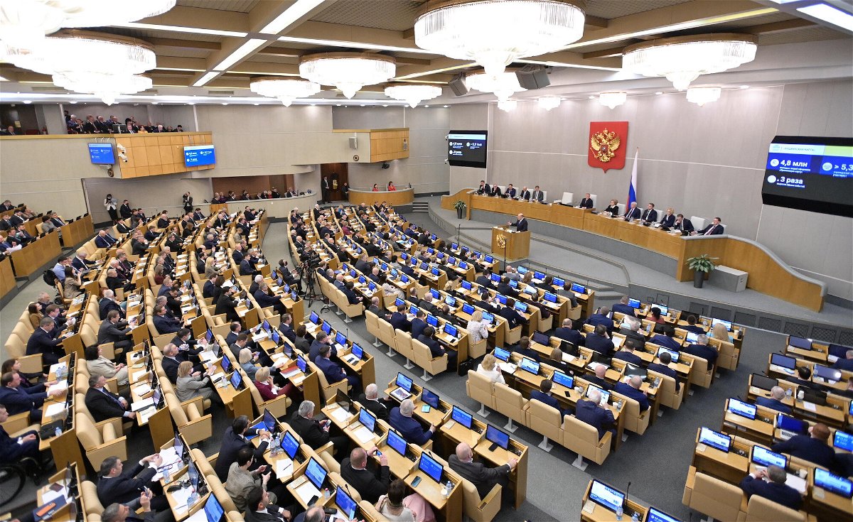 <i>Alexander Astafyev/Pool/Sputnik/Reuters</i><br/>Putin's United Russia party holds power in the State Duma