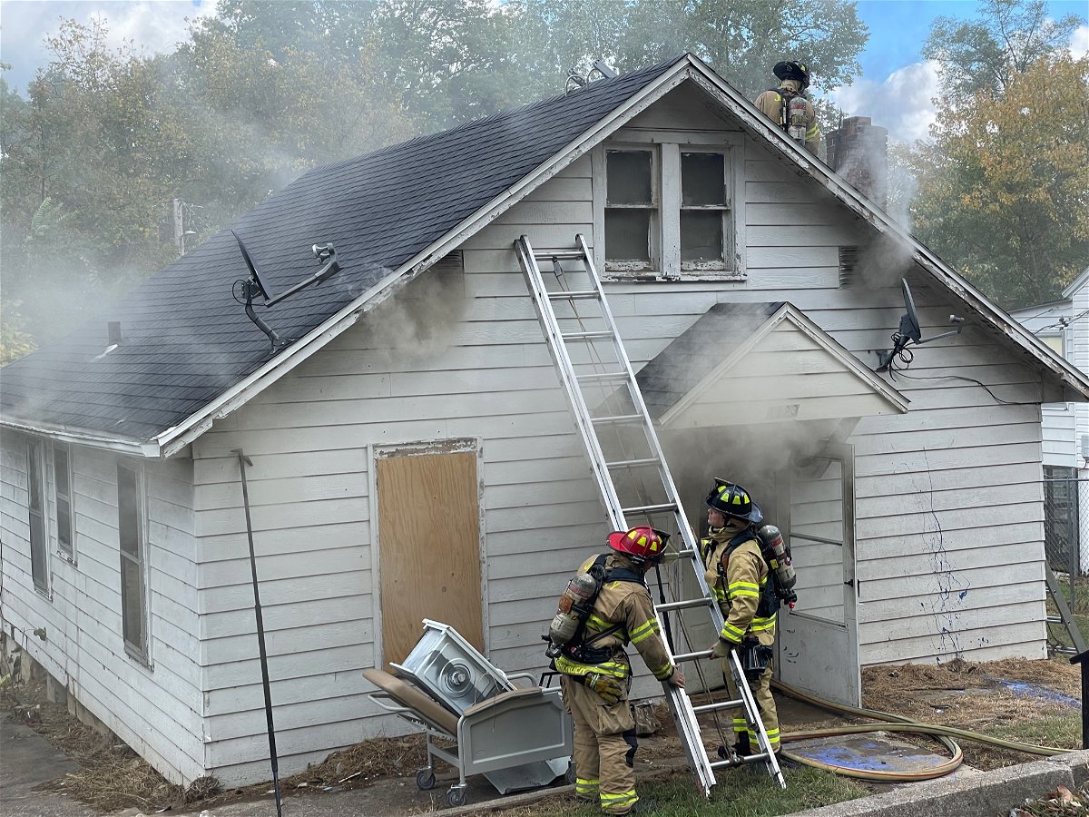 Knocked over candles caused a structure fire Wednesday in Jefferson City.