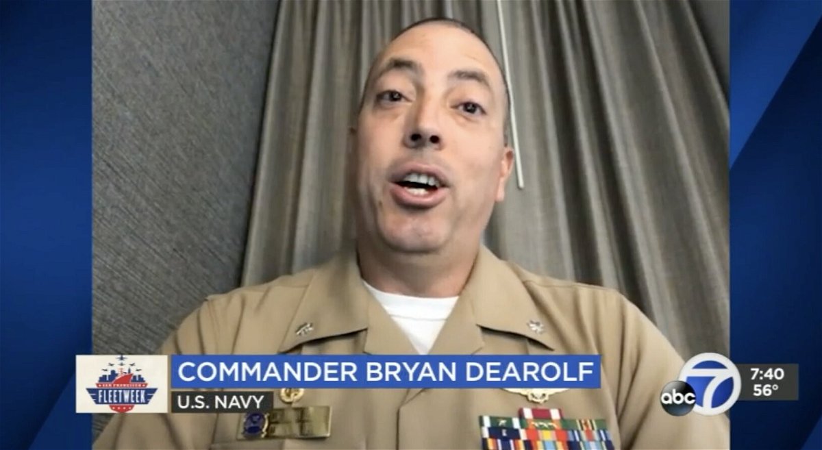 <i>KGO</i><br/>Navy Commander Bryan Dearolf said they put a virtual reality headset on you as part of the experience.