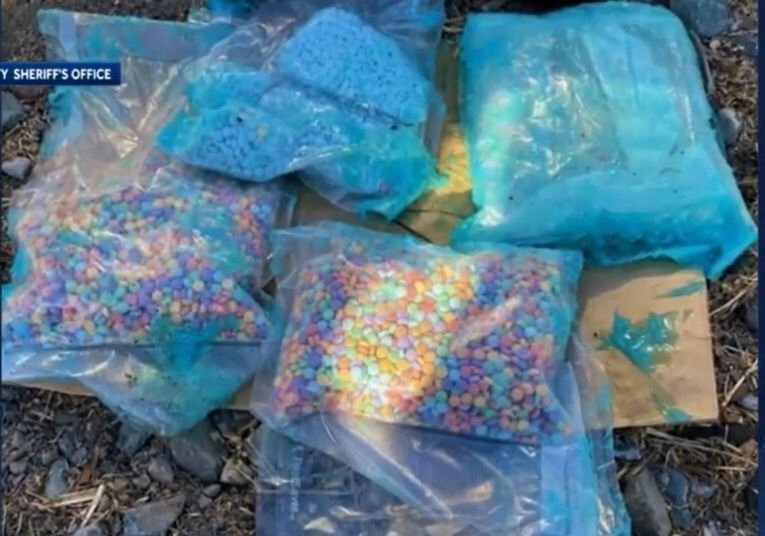 <i>San Joaquin County sheriff/KCRA</i><br/>Tens of thousands of illegal fentanyl pills were seized during a traffic stop in Northern California that led to an arrest of a Los Angeles woman this week.