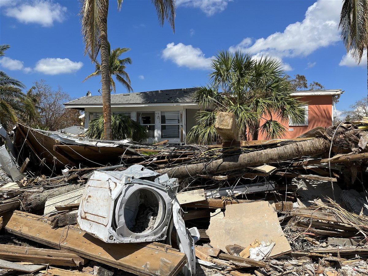 The Boone County Fire District posted this photo to its Facebook page showing the destruction left over from Hurricane Ian. Missouri Task Force 1 continued its search in Fort Myers, Florida, on Wednesday after finding human remains. 