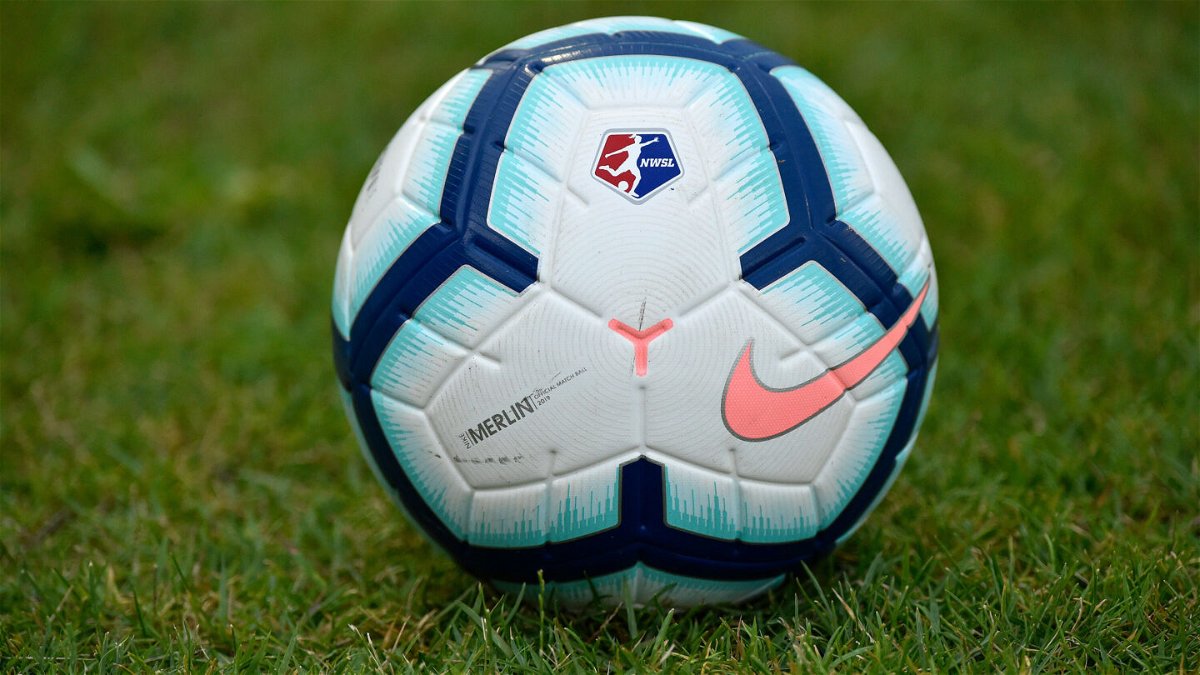 <i>Randy Litzinger/Icon Sportswire via Getty Images</i><br/>A soccer ball sits on the grass field during the National Women's Soccer League (NWSL) game between the North Carolina Courage and Washington Spirit on June 29