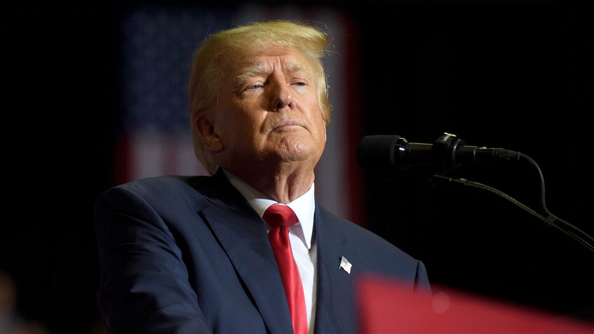<i>Jeff Swensen/Getty Images/FILE</i><br/>Former President Donald Trump