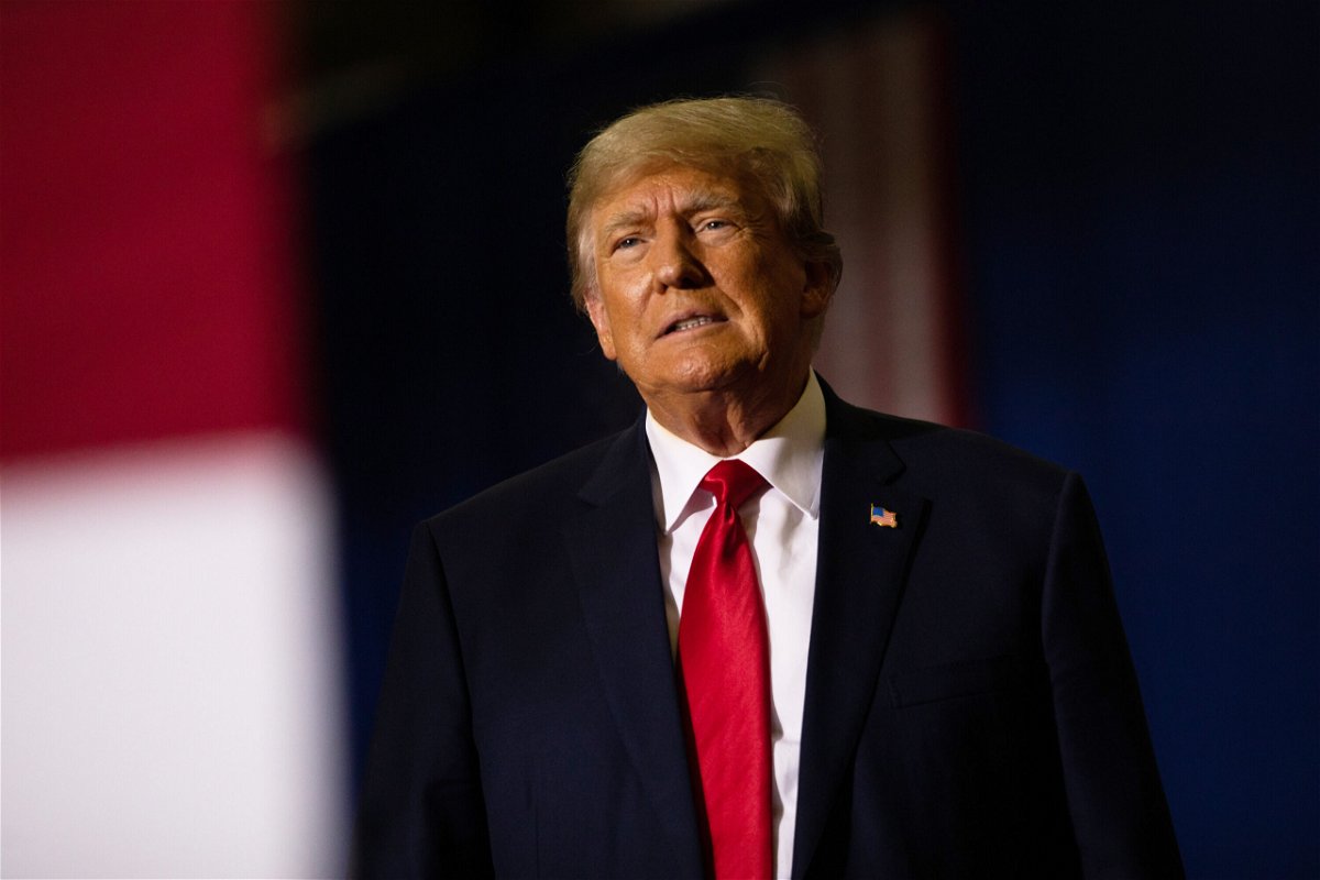<i>Emily Elconin/Getty Images</i><br/>The House January 6 select committee announced on Friday that it has officially sent a subpoena to former President Donald Trump - seen here at a Save America rally earlier this month in Warren