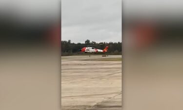 A Coast Guard Air Station New Orleans MH-60 Jayhawk aircrew rescued the male passenger who had fallen overboard from the Carnival Valor.