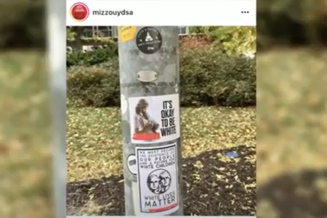 Flyers labeled racist in a Faculty Council statement were found on the University of Missouri campus in late October.