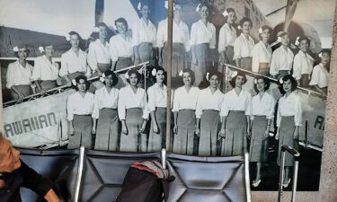 Gwendolyn Bruhn pictured at Daniel K. Inouye International Airport in Honolulu