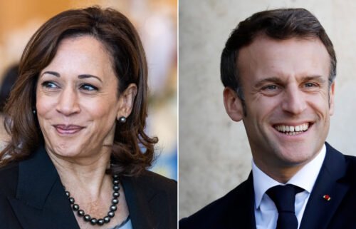 Vice President Kamala Harris will meet with French President Emmanuel Macron at NASA headquarters on Wednesday.