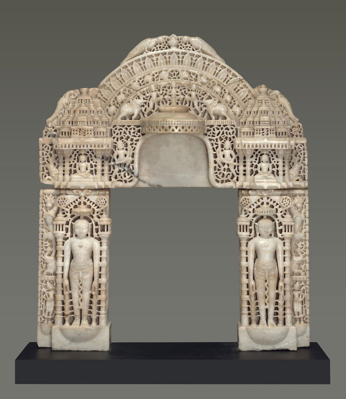 <i>Yale University Art Gallery</i><br/>An image provided by the Manhattan District Attorney's office shows an elaborately carved marble archway