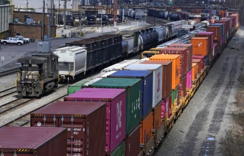 A prolonged rail strike could create all types of shortages