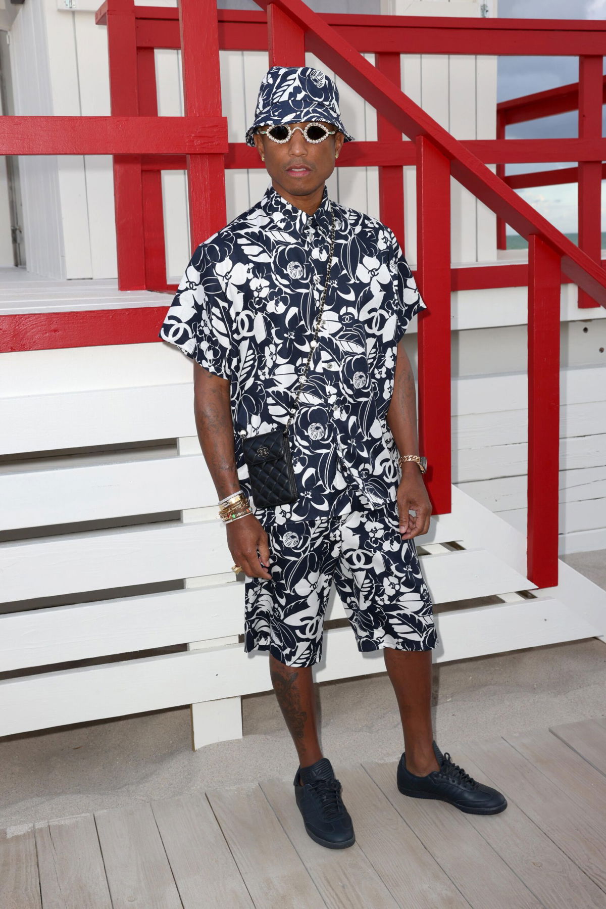 <i>Alexander Tamargo/WireImage/WireImage</i><br/>Pharrell Williams attends the Chanel Cruise show.