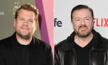 James Corden gives credit to Ricky Gervais after 'inadvertantly' telling his joke.